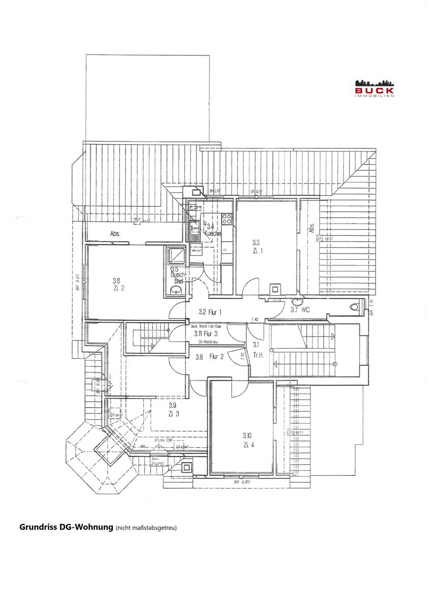 Grundriss DG-Wohnung